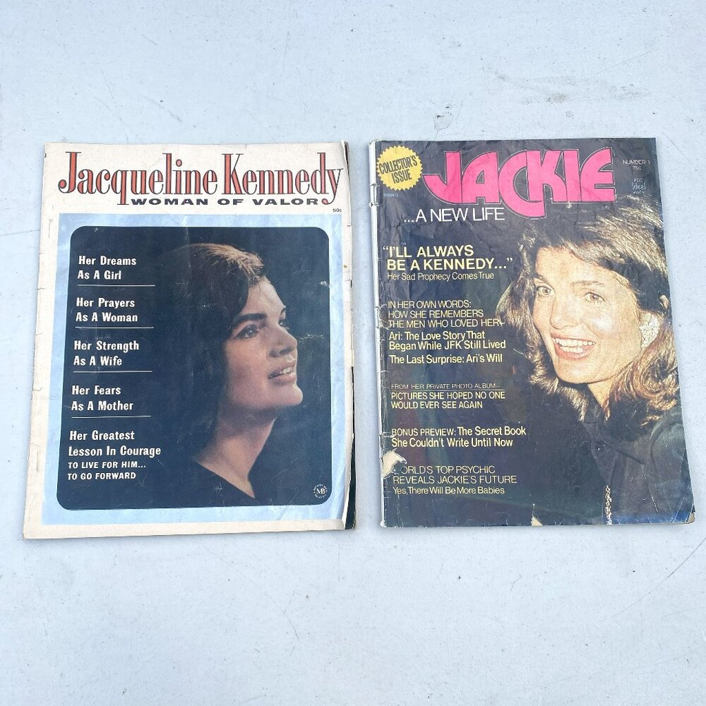 Jacqueline “Jackie” Kennedy Collector’s Issue Tribute Magazines Lot of 2